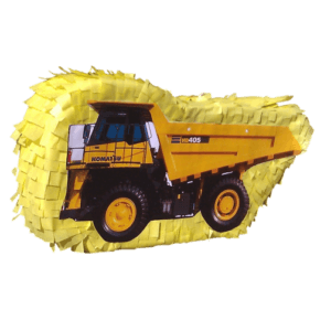 2D Printed Construction Truck Picture Piñata – Construction Birthday Party Piñata