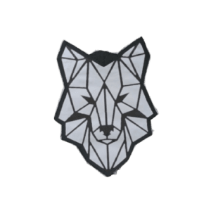 Geometric Wolf Piñata – Wolf Birthday Party Piñata
