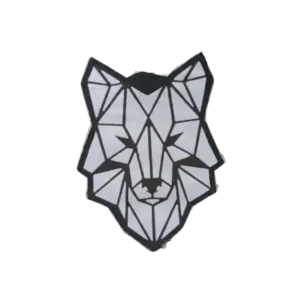Geometric Wolf Piñata – Modern Animal Party Piñata