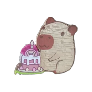Capybara with Birthday Cake Piñata – Cute Animal Party Piñata