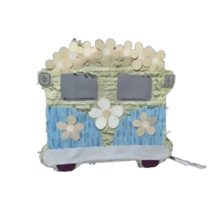 Blue Hippy Van Piñata – Retro Birthday Party Piñata
