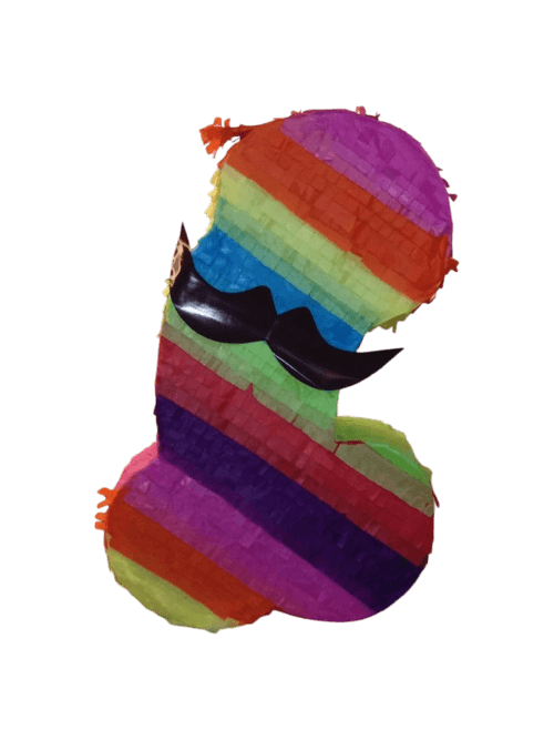 Rainbow Senior Mobi Bachelorette Piñata – Hen Party Piñata
