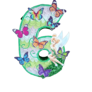 Tinker Bell Number Piñata – Fairy Birthday Party Piñata
