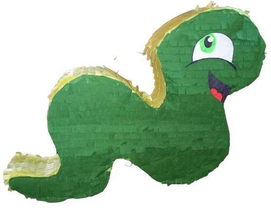 Worm Piñata – Garden Birthday Party Piñata