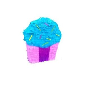 Cupcake Piñata with Blue Icing – Cupcake Birthday Party Piñata