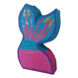 Mermaid Tail Piñata with Gold Accents – Mermaid Birthday Party Piñata
