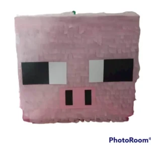 Minecraft Pig Block Piñata – Minecraft Birthday Party Piñata