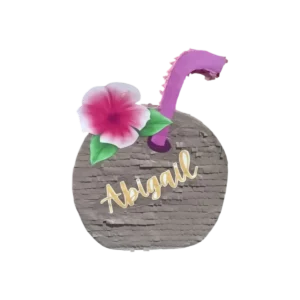 Coconut with Straw Piñata – Tropical Birthday Party Piñata