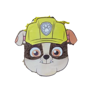 Paw Patrol Rubble Face Piñata – Paw Patrol Birthday Party Piñata