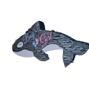 Gender Reveal Orca Piñata – Whale Gender Reveal Party Piñata